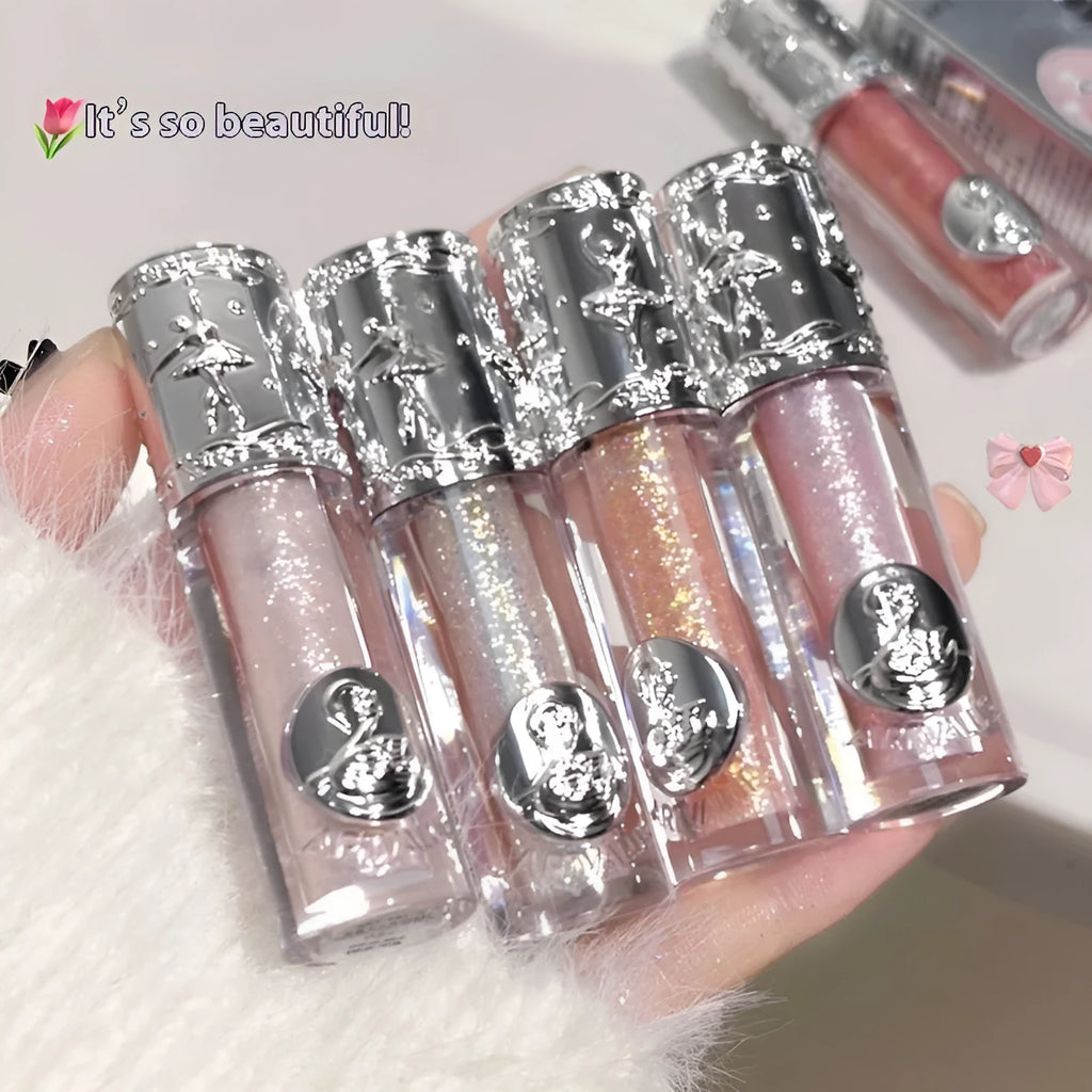 Ballet brand liquid eye shadow tube showing one of five colour options: Sakura Field, Doll Log, Butterfly Paradise, Nutcracker, or Pillow Fairy Tale.
