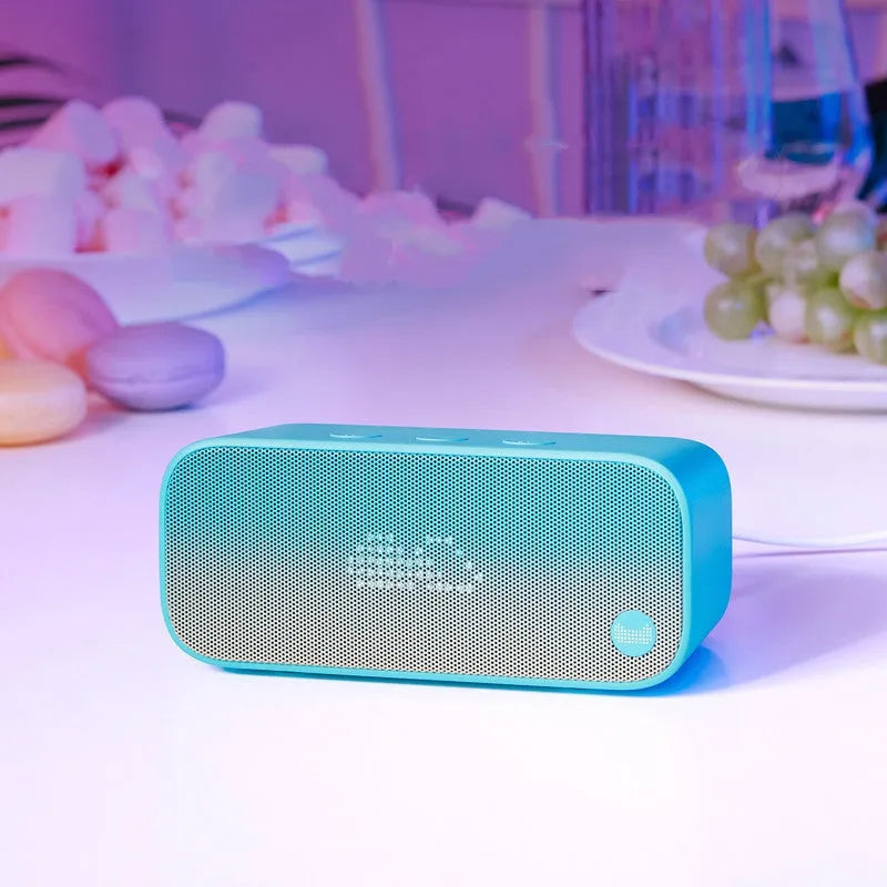 Elf Sugar Cube AI Smart WiFi Speaker in plastic bookshelf design with colour options