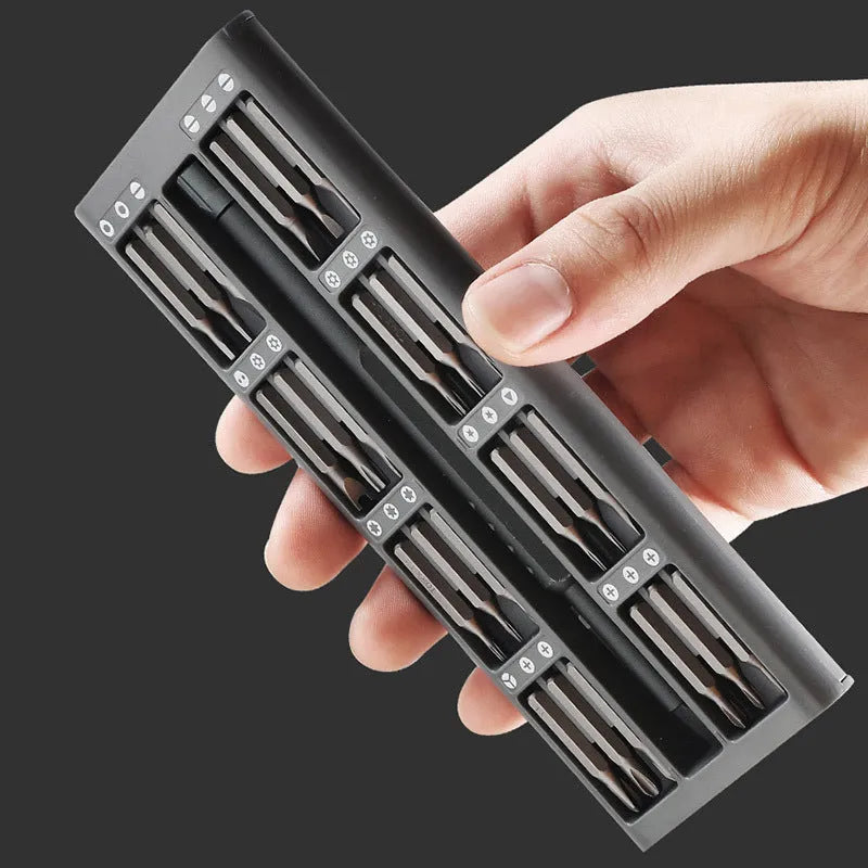49-piece magnetic screwdriver set for mobile phone repair with cross and flat head bits