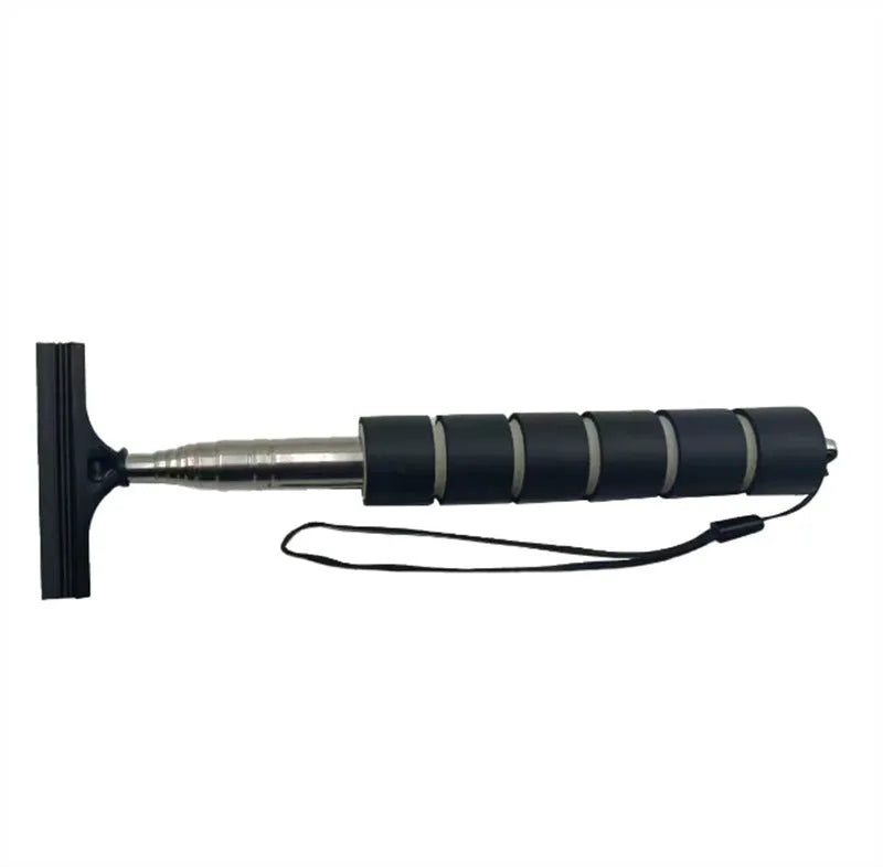 Car rearview mirror retractable wiper with stainless steel arm and rubber blade in multiple colours