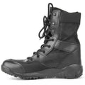 Yulong Summer Combat Boots in black and sand colour, tactical desert boots for outdoor use.
