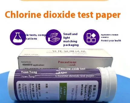 Chlorine dioxide test paper strips for waste water concentration detection 0-1000mg/L