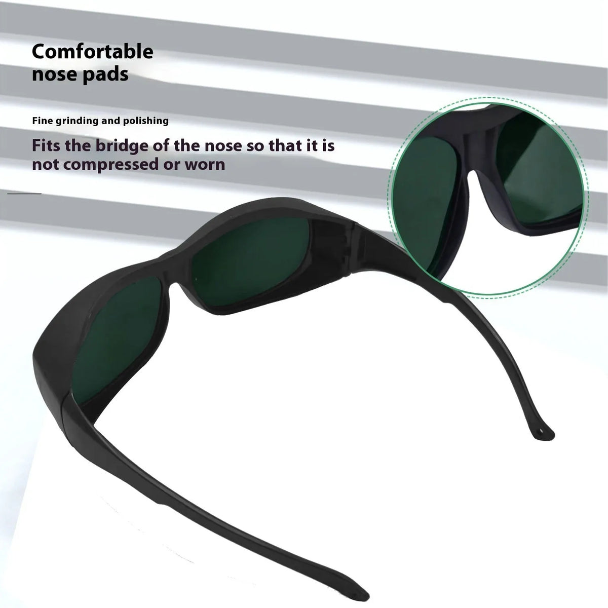 Laser safety goggles for 200-2000nm wavelength protection in photon skin rejuvenation and welding