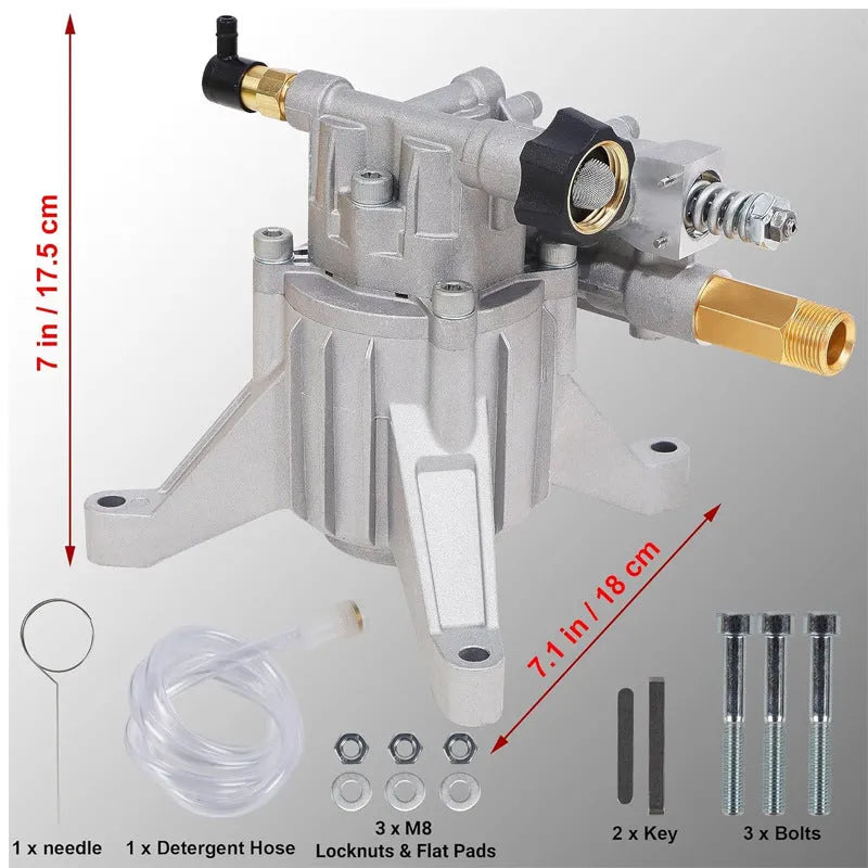 P170 cast aluminium swash plate pump for gasoline high pressure cleaning machine