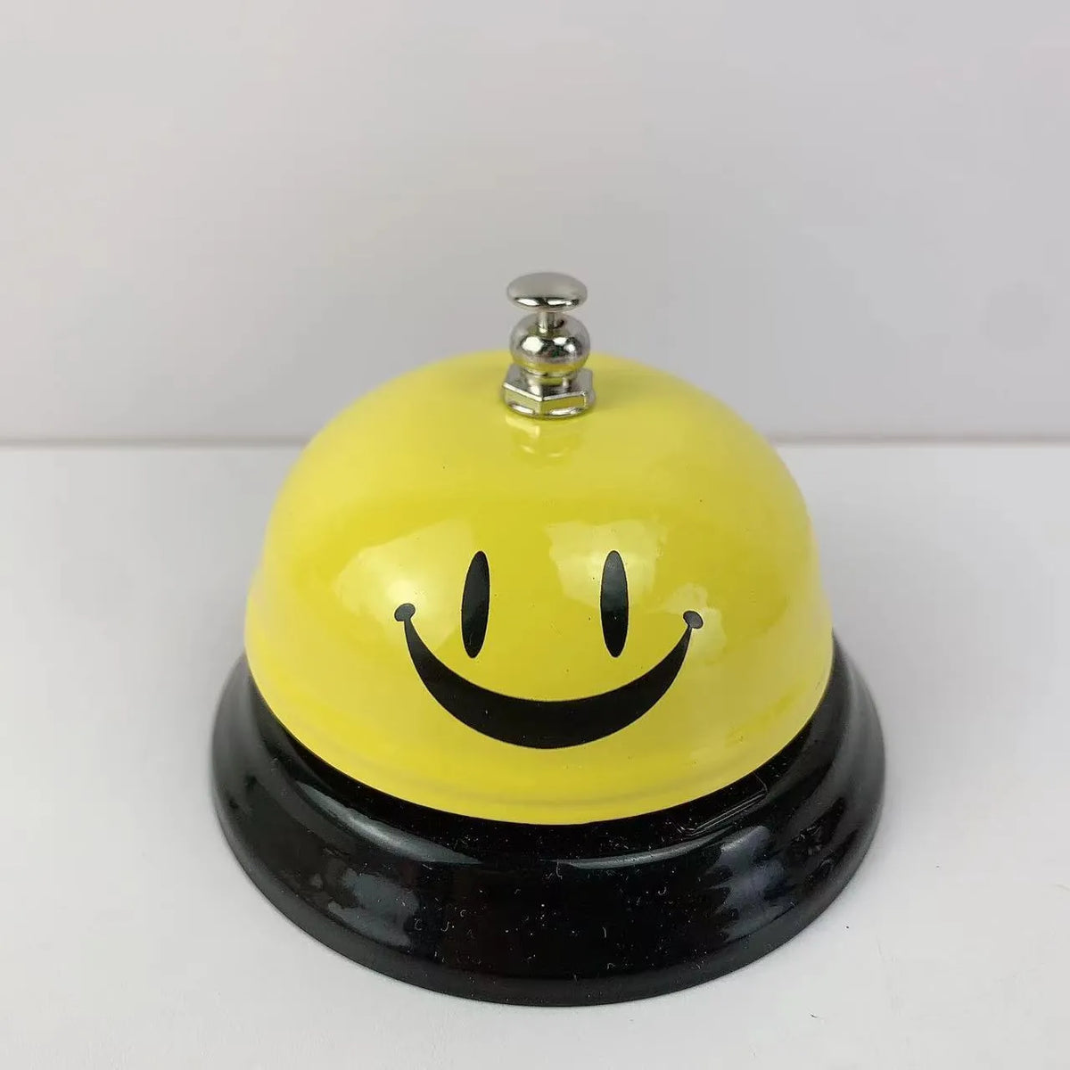 Iron game bell for classroom or restaurant use in various colours including green tea and rose kiss