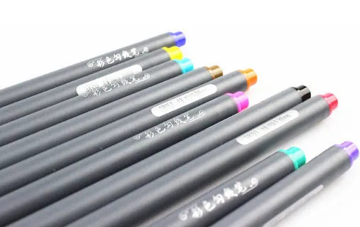 10 hook line pens with 0.38mm needle tips for technical drawing work