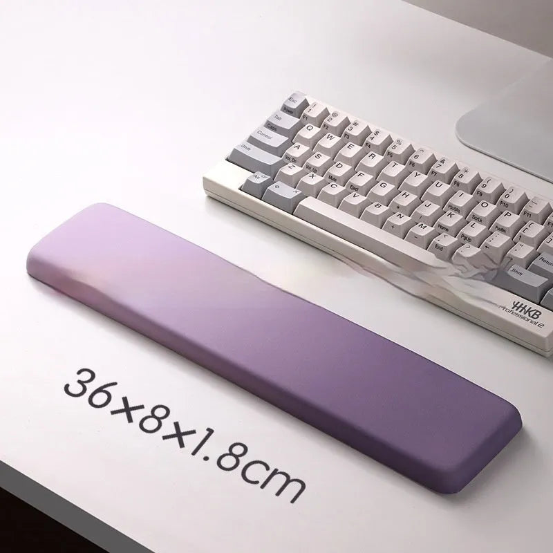 Square silica gel wrister mouse pad 250x180mm with cloth surface and wrist strap