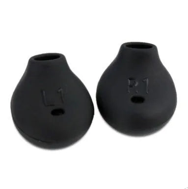 Black and white silicone earphone sleeves for Samsung Galaxy S6 Edge G9200 G9250 G920A