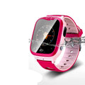 Children's smart phone watch in pink or blue with HD touch screen and silicone wristband