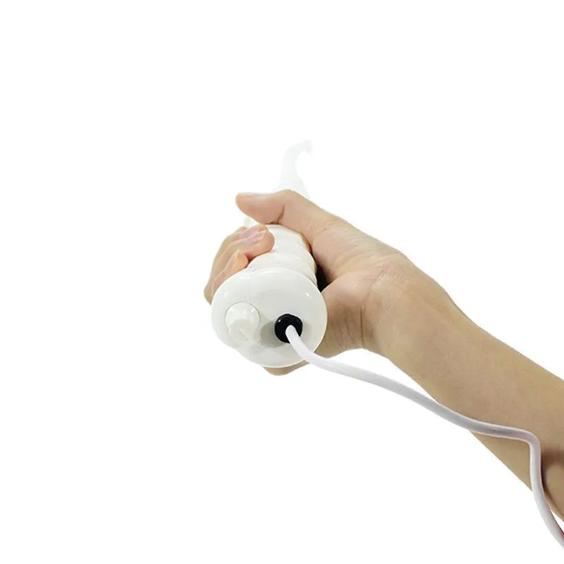 White high-frequency electrotherapy rod with four tubes and colour box, 32.5 x 21.2 x 5.3 cm