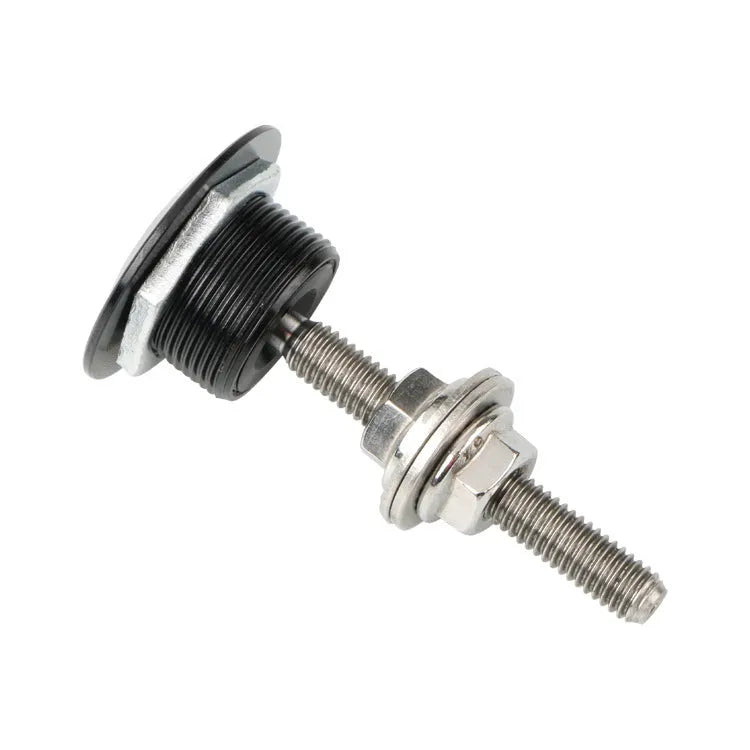 30mm aluminium alloy vehicle cover lock with iron screw in silver, black, gold, blue, or red.