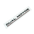Tesla Model 3 double motor performance bumper sticker in ABS plastic, showing colour options