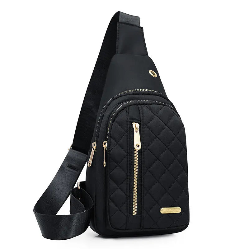 Crossbody chest bag in Oxford cloth with breathable design available in multiple colours