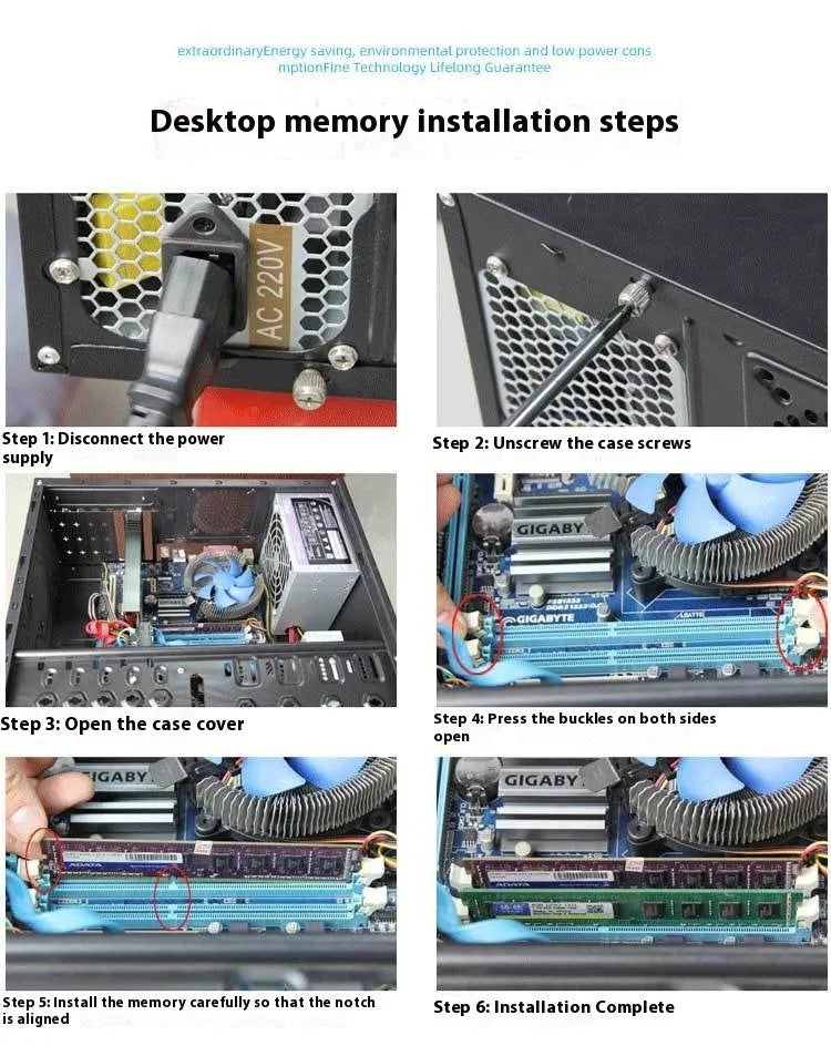 4GB DDR3 1600MHz desktop memory module for AMD system upgrades