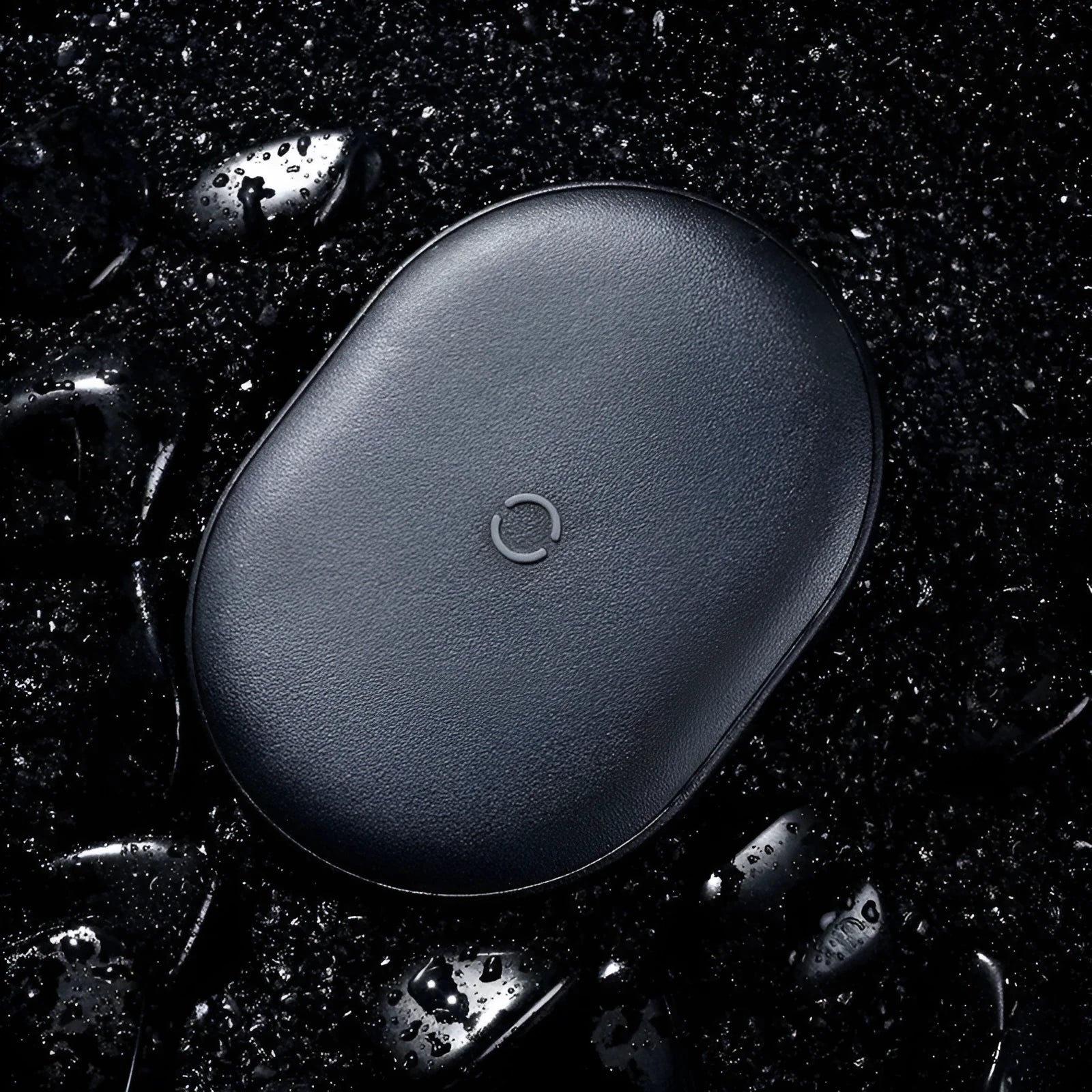 Baseus rough surface wireless charging pad with Type-C port and indicator light in black or white