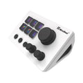 Black and white visual keyboard N3 keypad with silicone gel keys and 2 metre cable