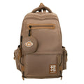 Large nylon school backpack for middle school students in multiple colour options.