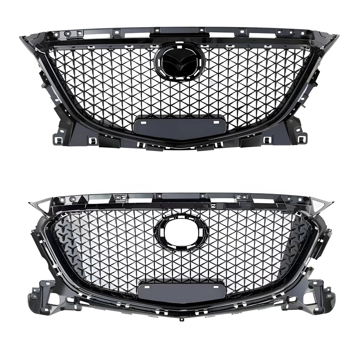 Audi Unksera three-section front shovel spoiler with honeycomb pattern finish