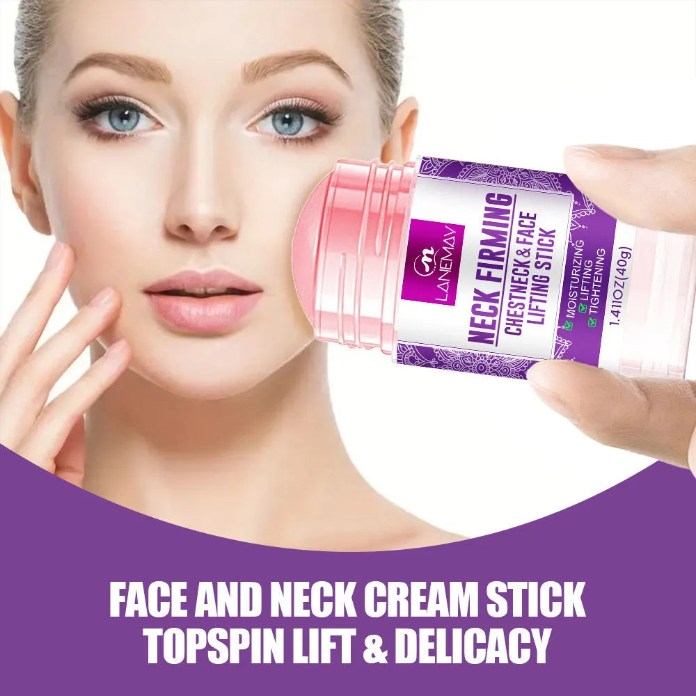 40g container of anti-wrinkle neck firming cream with brightening properties