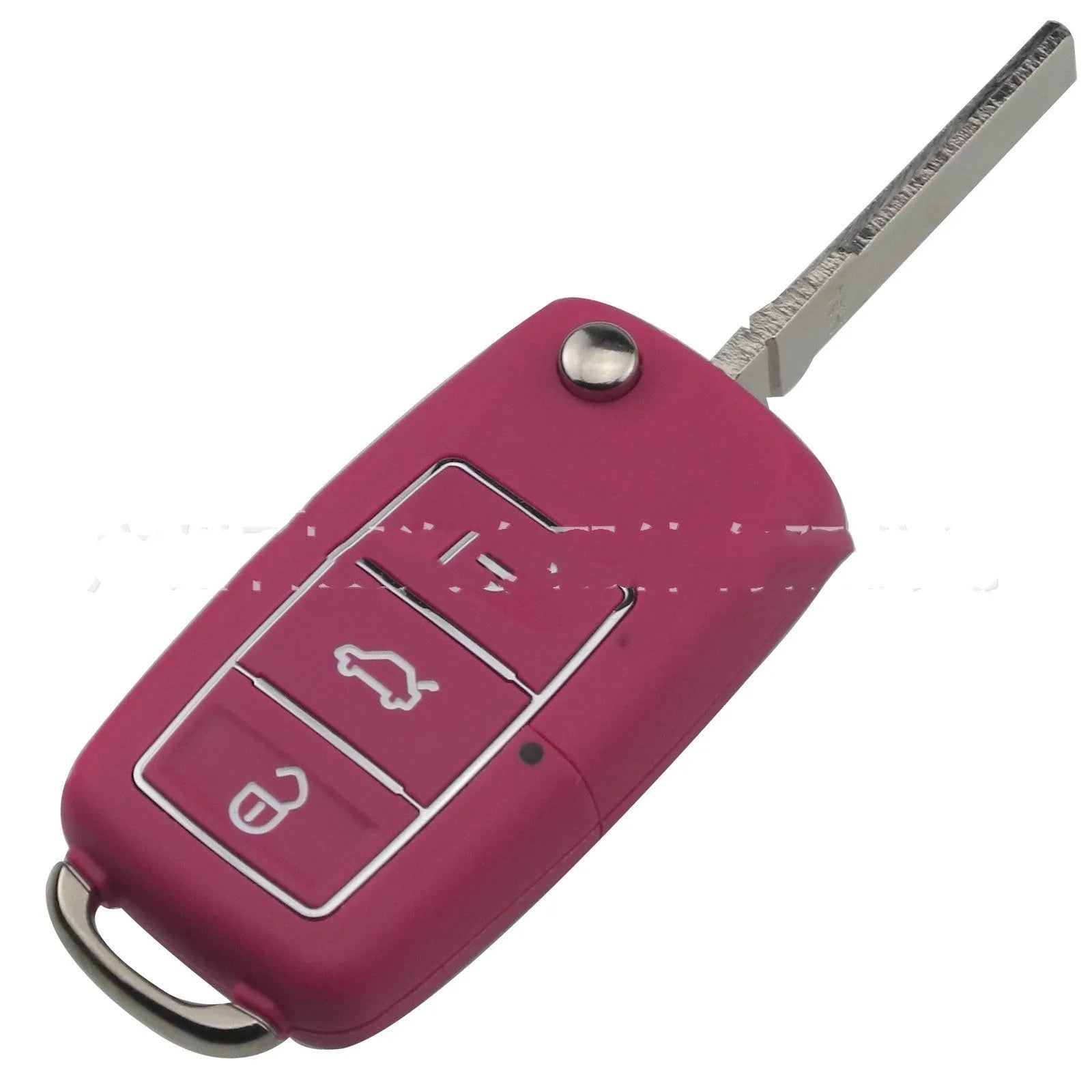 Volkswagen Jetta Golf key shell replacement in five colour options with plastic construction and metal buttons