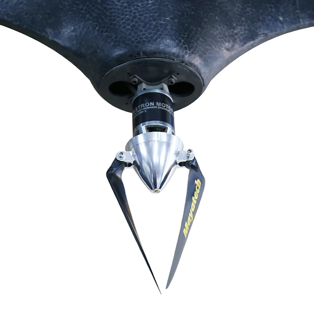 Black folding paddle with quick disassembly gliding fittings in 12x6.5cm size