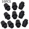 10 black rubber automotive damping clips for universal vehicle vibration reduction