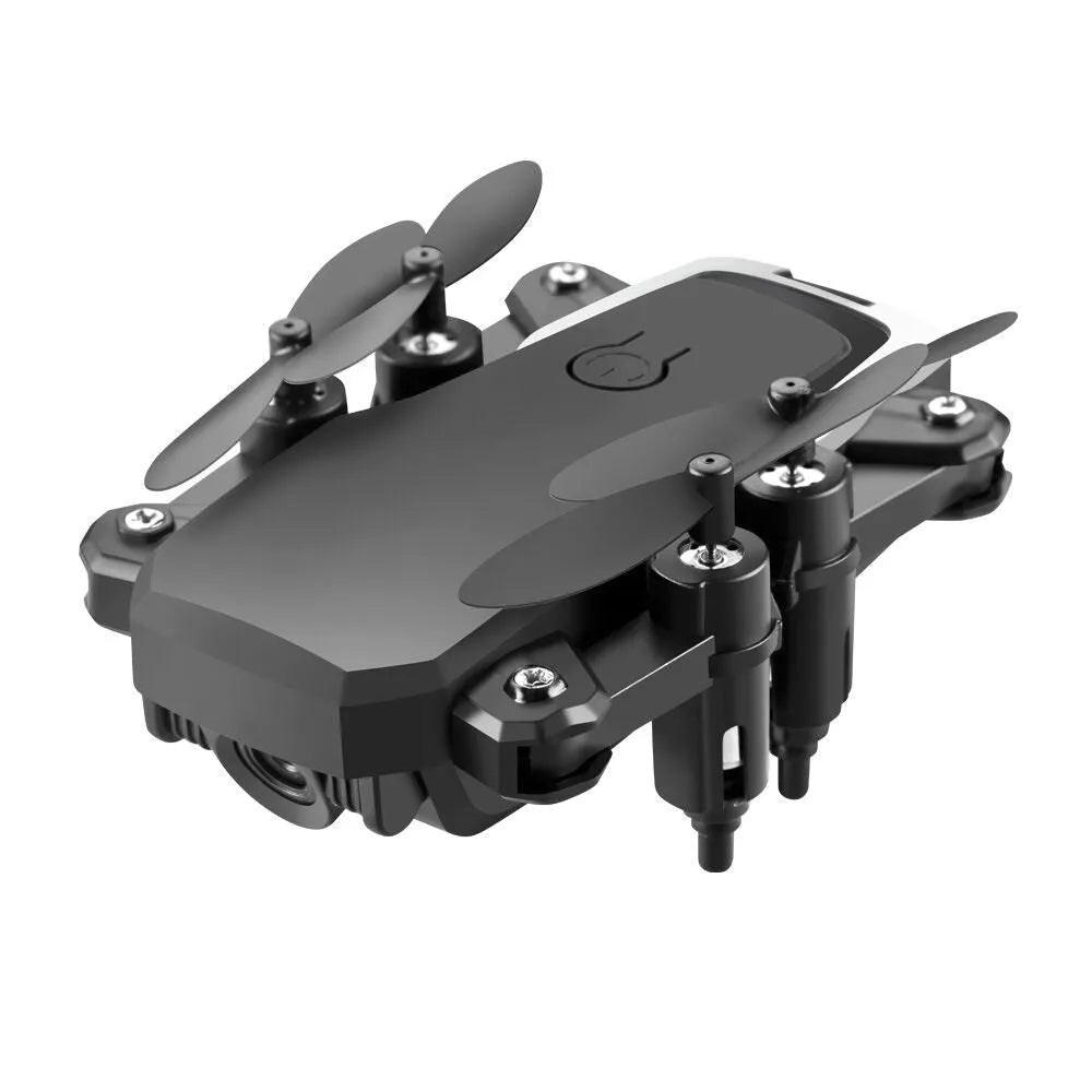 LF606 folding four-axis drone with 4K HD camera, black or white, 11 x 11 x 3.5 cm, altitude hold and headless mode.