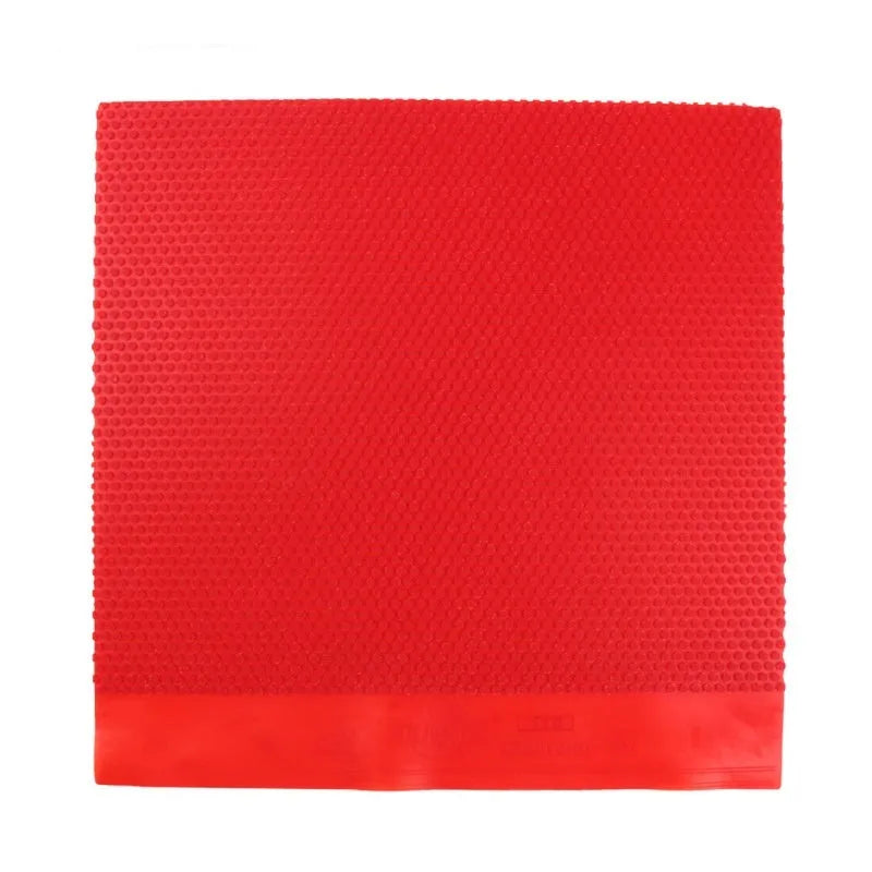 Single table tennis rubber sheet with small particle texture in black and red colour options.