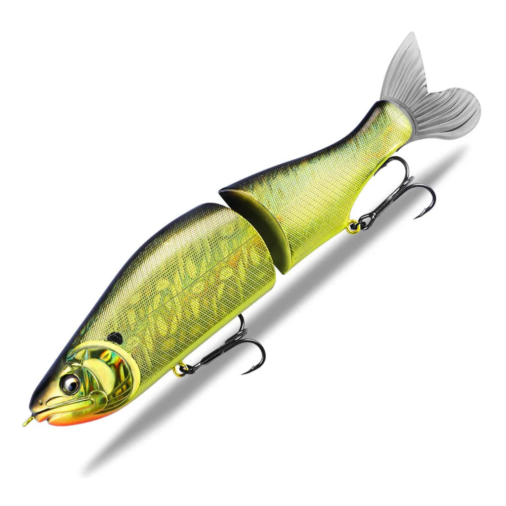 185mm hard plastic fashion tossing bass fishing swimming bait lure on a blue background.