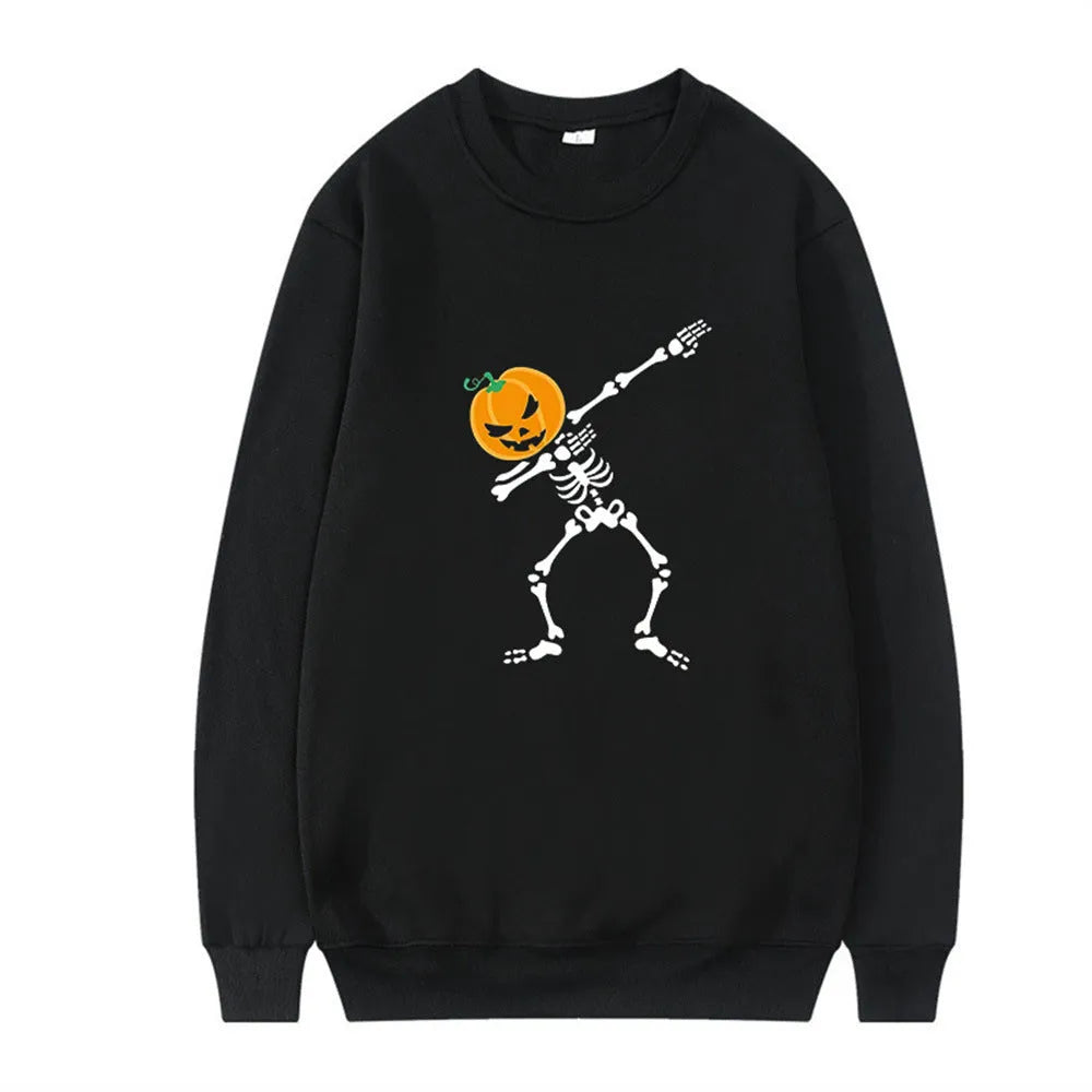 Women's printed cotton crew neck long sleeve top in multiple colours for autumn winter wear