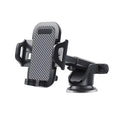 Black car phone holder for mobile phones sized 4 to 7 inches