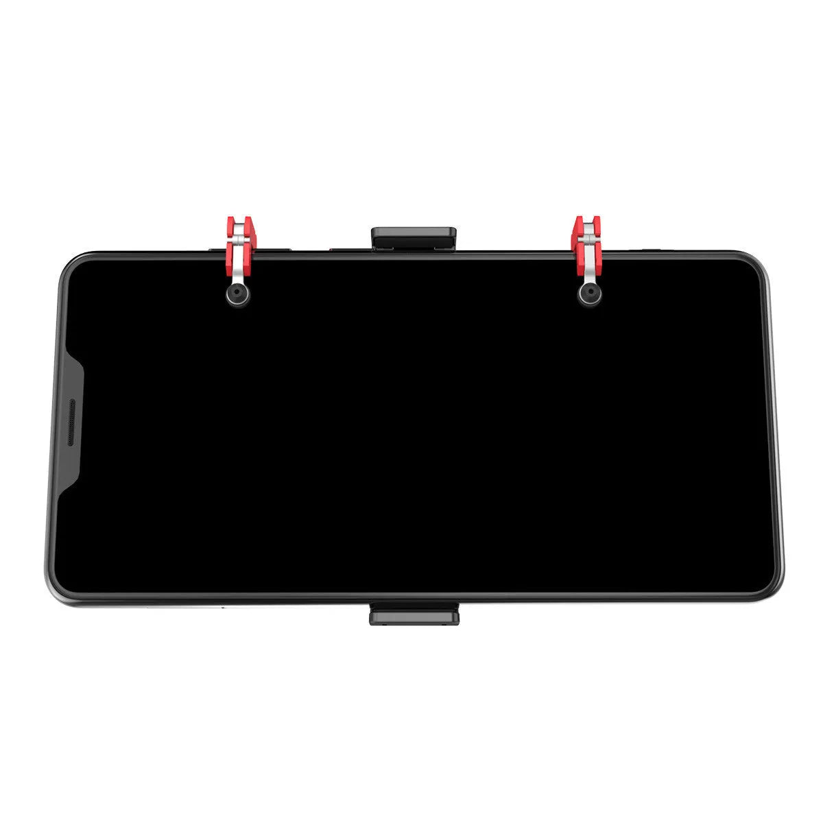 Black metal PG-9137 phone gaming bracket with adjustable trigger and telescopic clip for 67-87mm wide phones.