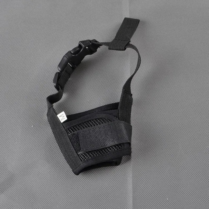 Adjustable plastic dog muzzle in multiple colours and sizes for safety and training