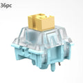 36 Sea Salt Lemon PRO Mute mechanical keyboard switches pack for custom builds