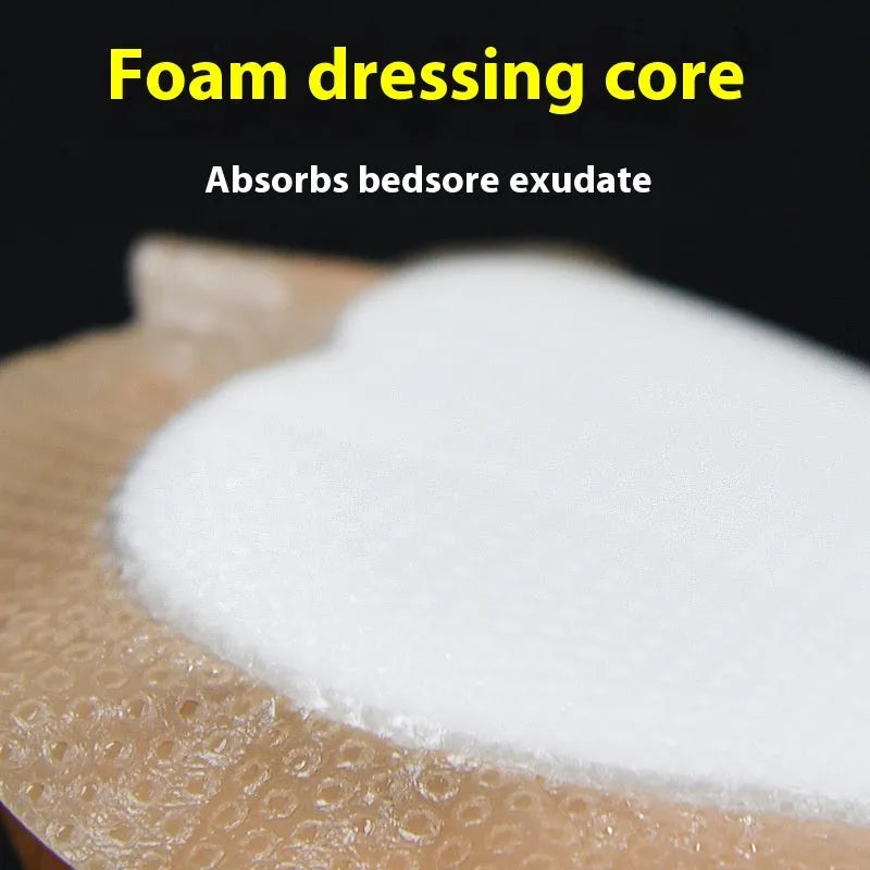 Large skin-colour silicone bedsore sticker for pressure sore prevention and wound care