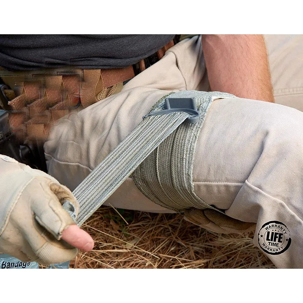 Outdoor haemostatic training bandage in 4 inch and 6 inch sizes