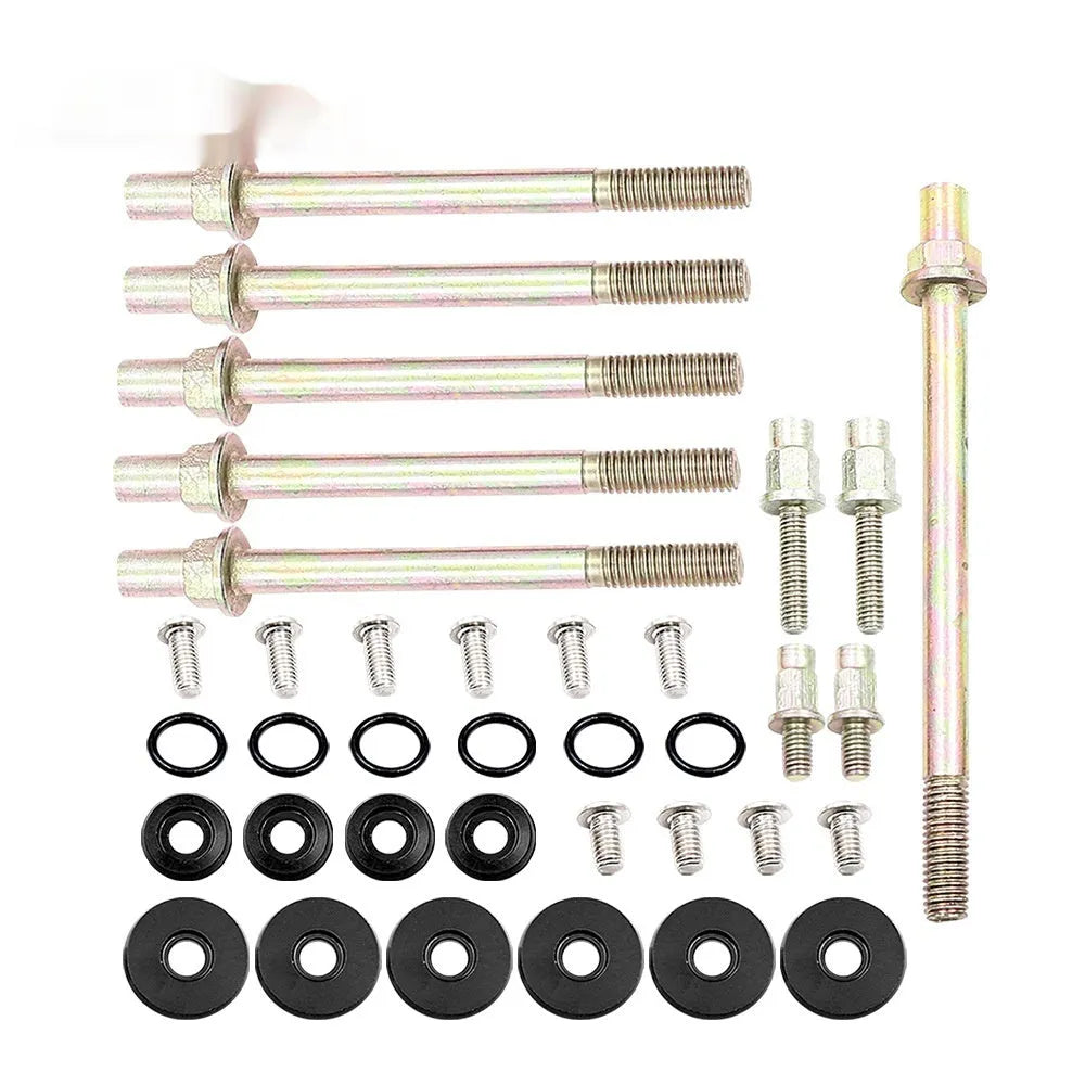 Aluminum alloy engine gasket kit for Honda Civic K Series in Silver, Red, Blue, and Black colors