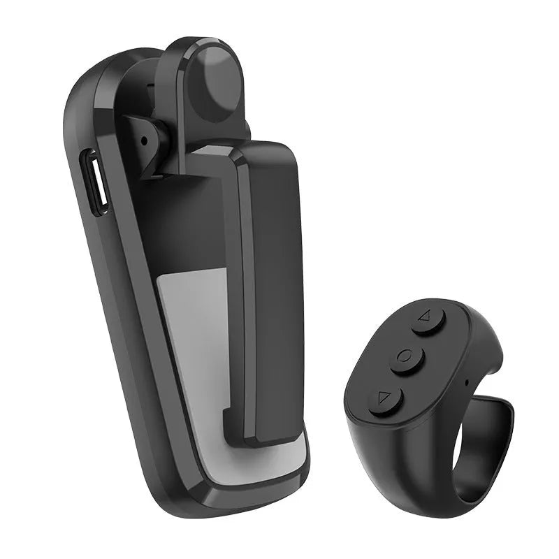 Black wireless remote page turner and clicker for Kindle and tablet reading