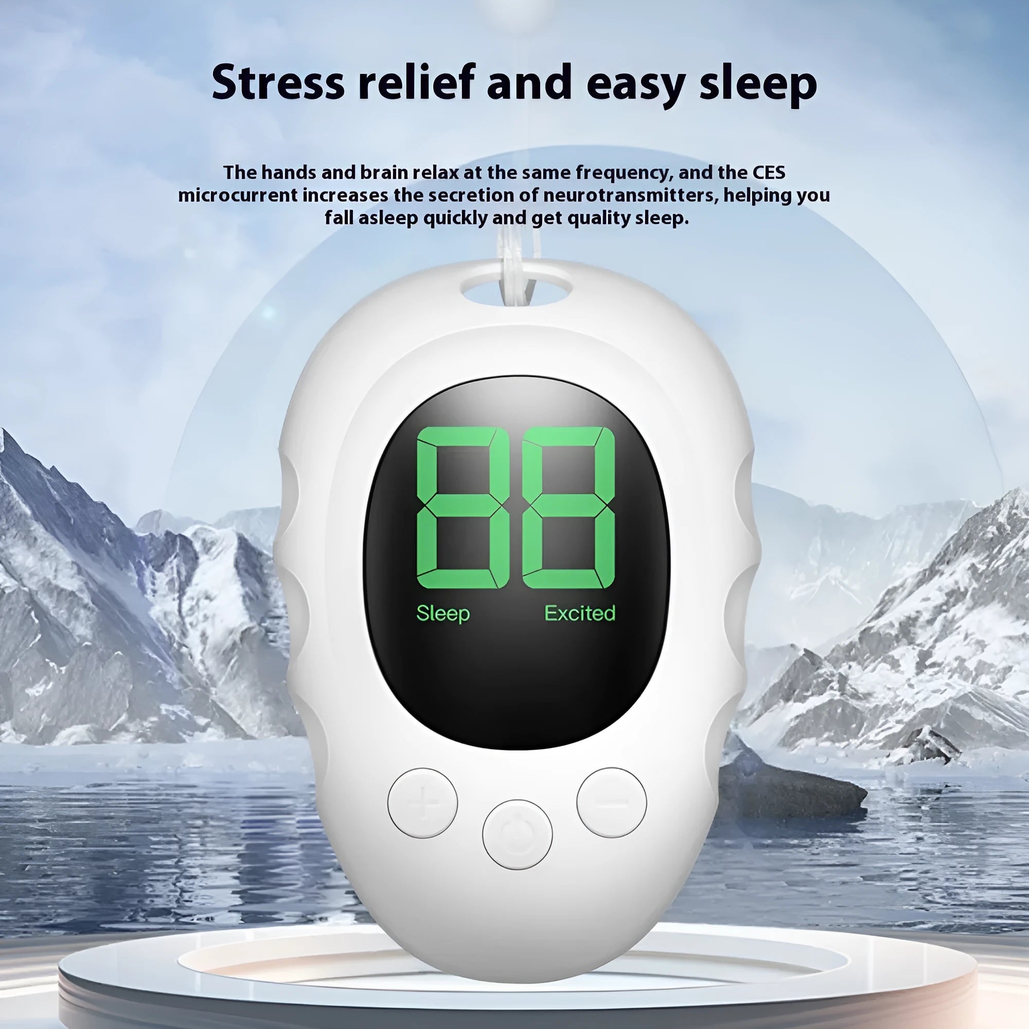 Silicone sleep aid hand grip device with remote control in white, black and green colour options