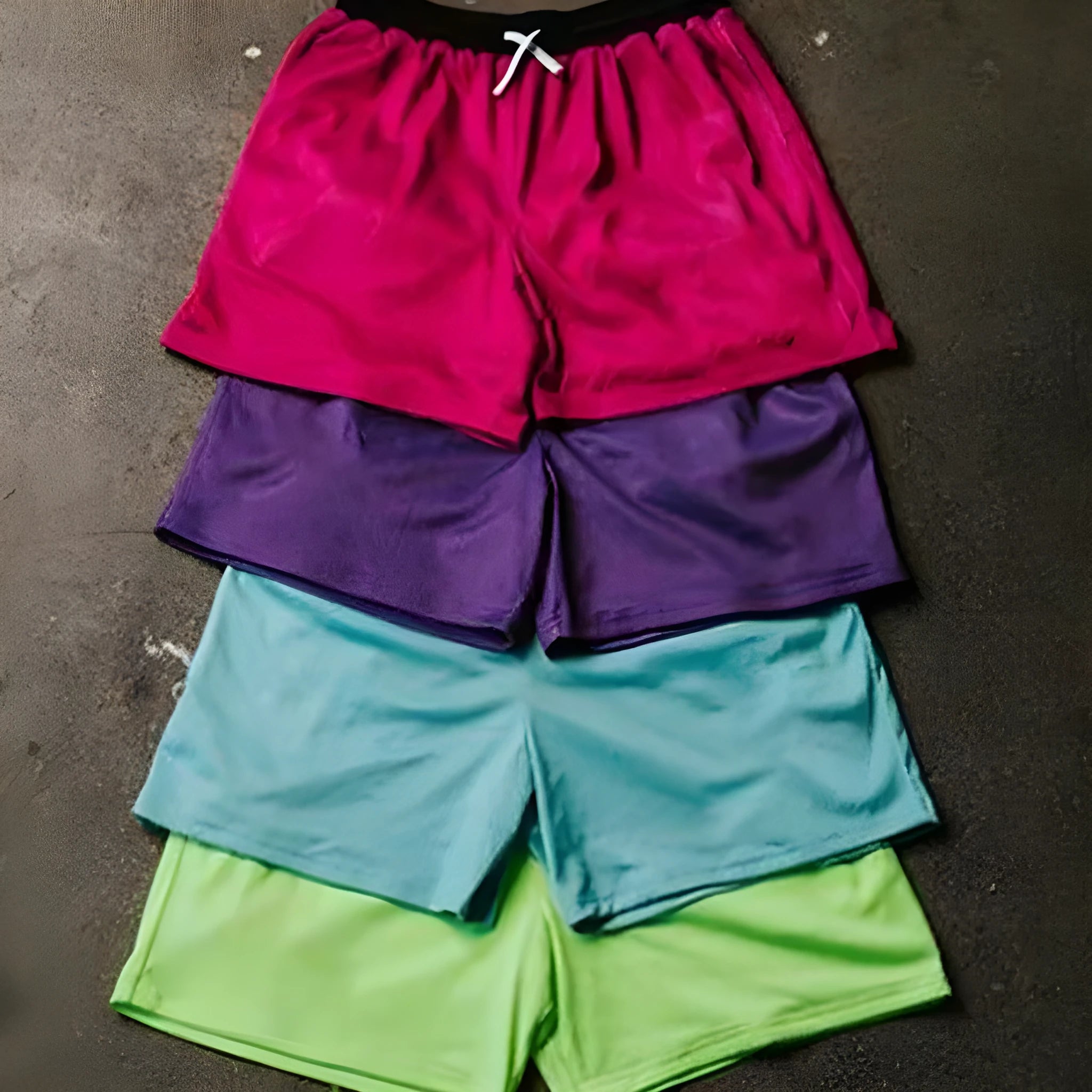 Men's solid-colour mesh quick-drying shorts for summer sports in multiple colour options