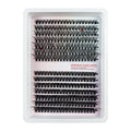 Box of mixed messy style false eyelashes with specifications ZHY-47, ZHY-51, ZHY-155, ZHY-56, and ZHY-78.