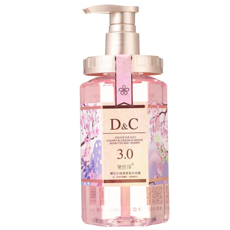 Sakura shampoo conditioner shower gel 500ml three-product hair and body care set
