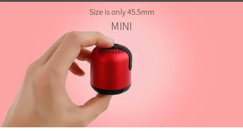 Hieha XQ11 mini cylinder-shaped wireless Bluetooth speaker in various colours with waterproof design