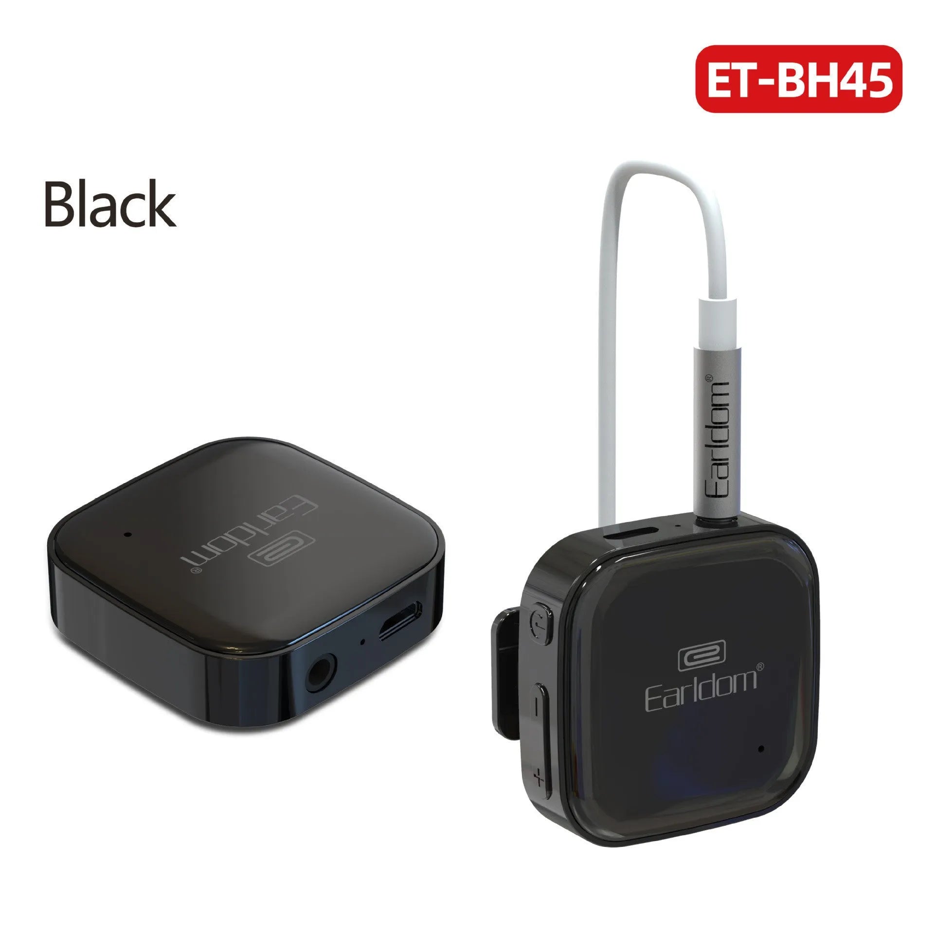 Bluetooth lavalier headset audio receiver with 10-metre wireless range and hands-free calling capability
