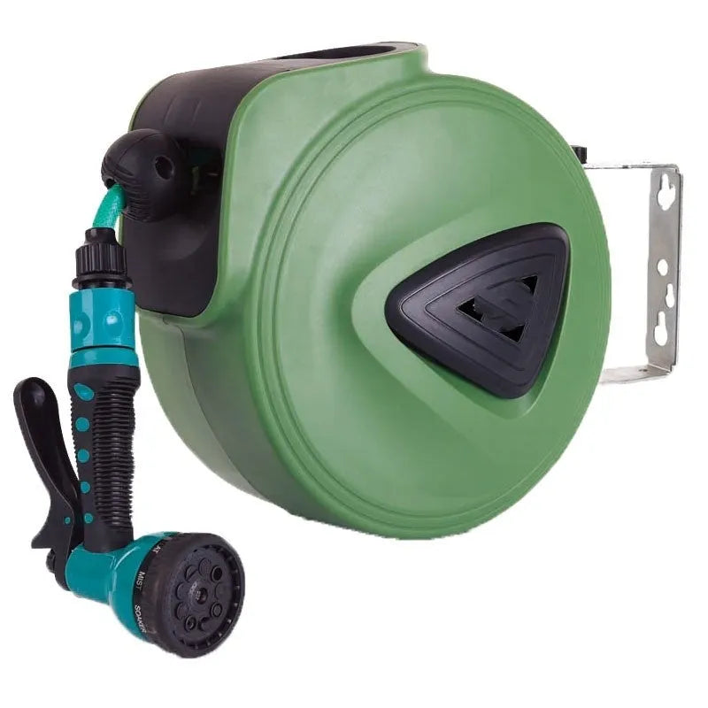 Automatic retractable hose reel with 10m PVC pipe for car washing and garden watering