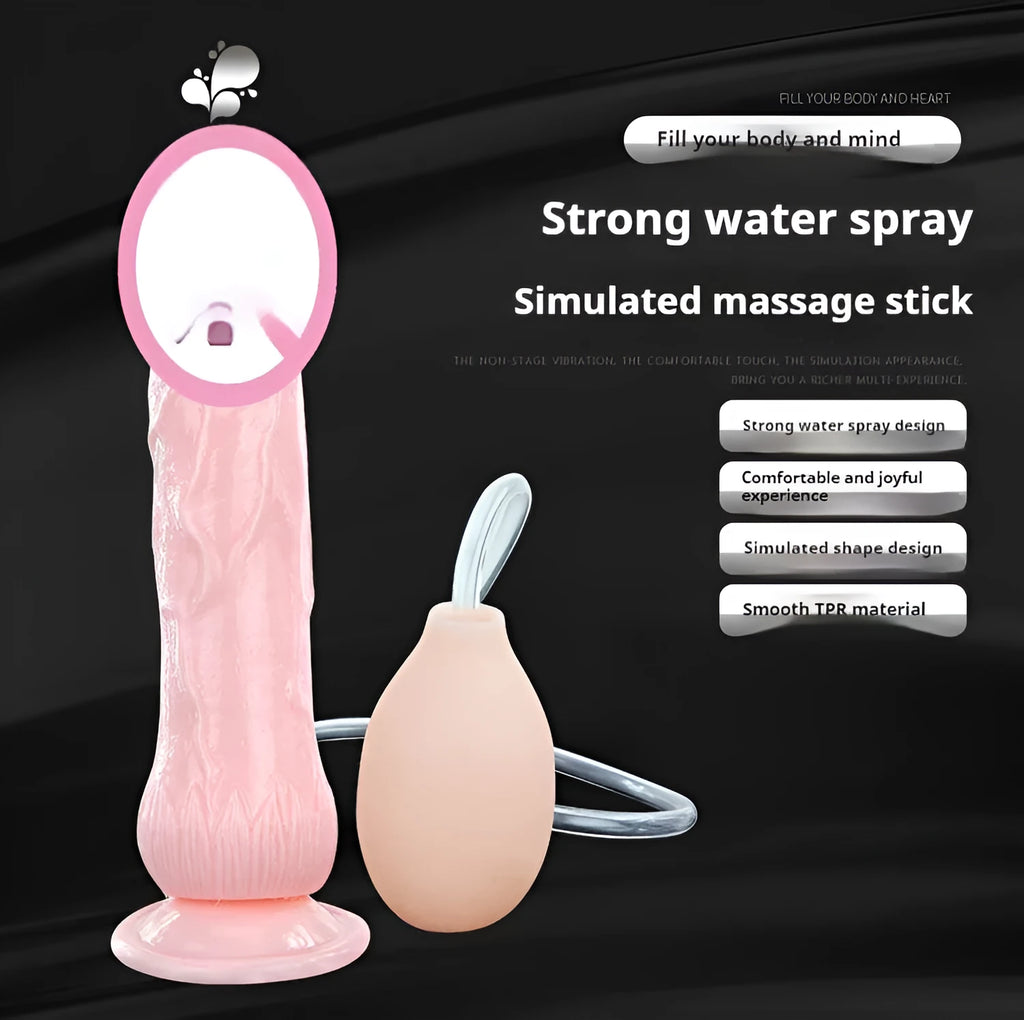 Flesh-coloured suction cup female toy with 200mm length and realistic appearance