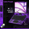 Blue iPad Pro 11 keyboard protective case with PC shockproof construction and anti-fingerprint surface