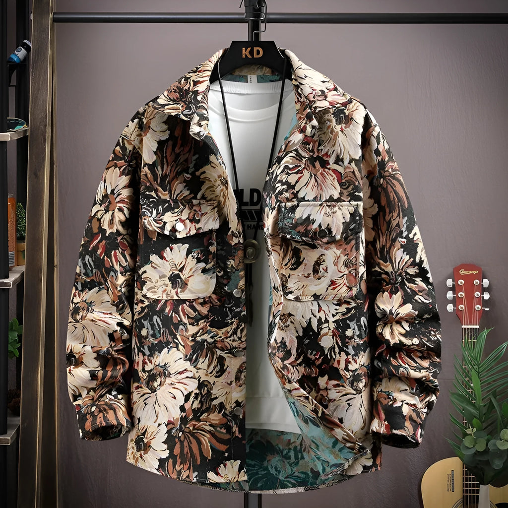 Casual lapel shirt coat with long sleeves and straight hem in multiple colour options