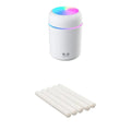 Pink USB desktop humidifier with colourful lights and 300ml water tank