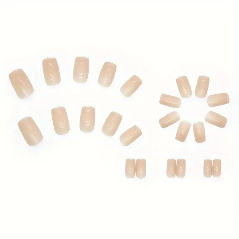 Solid colour nail art kit with cute style plastic designs in MY119 shade for ladies